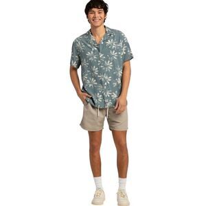 RSQ nylon 6” pull in drawstring shorts in Khaki men’s size small